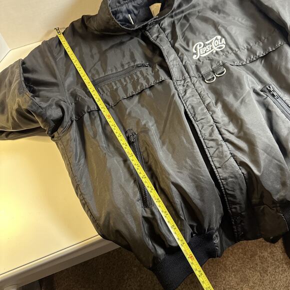 Vintage Pepsi- Cola Black Bomber Jacket - Picture 10 of 12